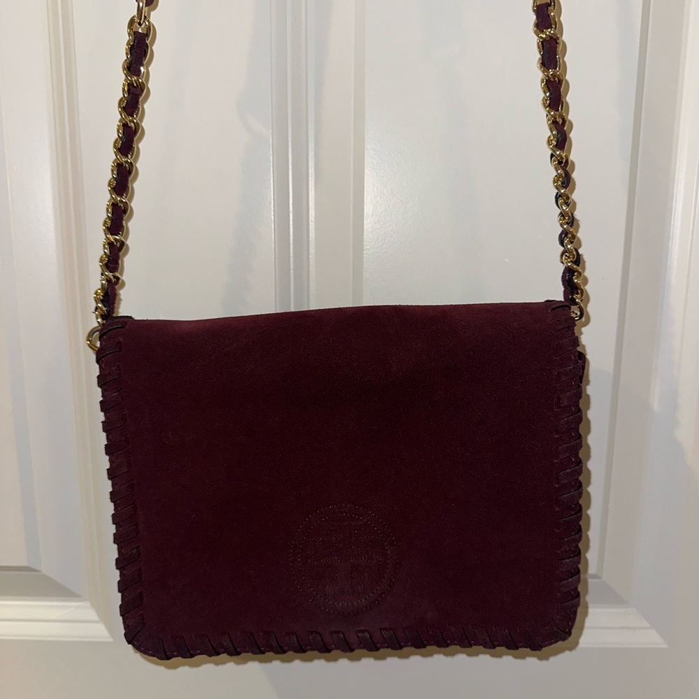 Tory Burch Burgundy Crossbody Bag